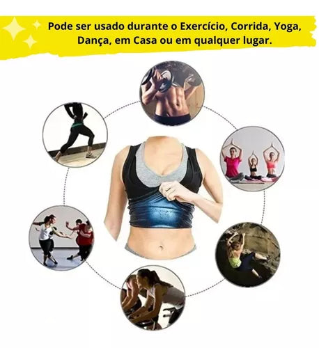 Cinta Regata Feminina Sauna - Queima Gorduras e Modela a Barriga